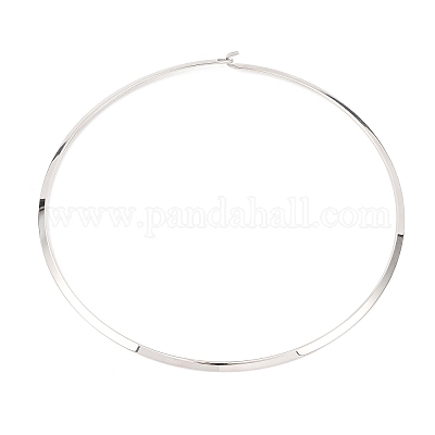 Ожерелья-чокеры из нержавеющей стали 201 толщиной 4 мм NJEW-Z098-06P-1
