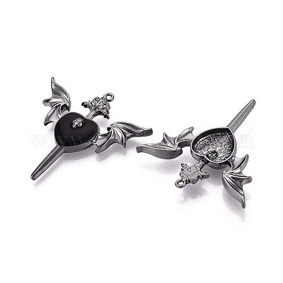 Подвески из сплава эмали и стразов PALLOY-T094-01-1