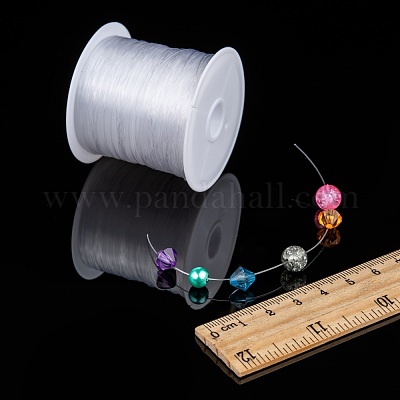1 Roll Transparent Fishing Thread Nylon Wire, White, Size: about