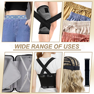 5 ярд плоский полиэфирный эластичный резиновый шнур с вышивкой/лента OCOR-WH0016-10A-1