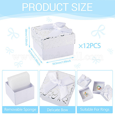 Бант картон бумага кольца подарочные коробки для хранения CON-TAC0001-16D-1