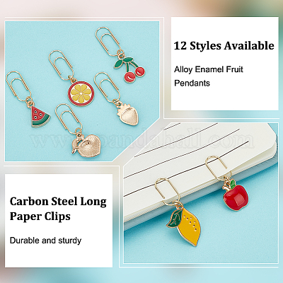 Длинные скрепки из углеродистой стали AJEW-OC00013-1