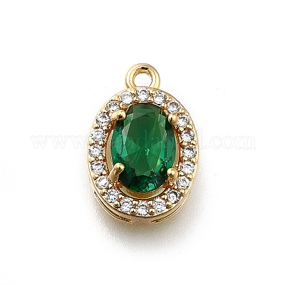 Латунные микро проложить кубического циркония подвески KK-D312-09G-05-1