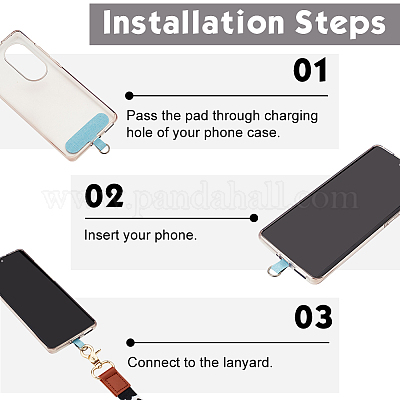 8 Toppe Per Cordino Cellulare In Tessuto Con Anello Metallico - 8 Colori Per Anti-Furto E Anti-Smarrimento - Foto 10