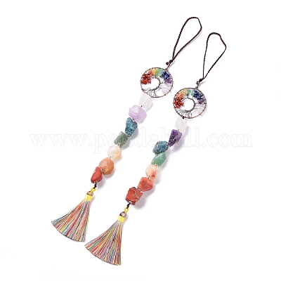 Натуральные драгоценные камни большие подвесные украшения HJEW-F012-01-1