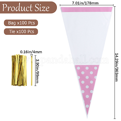 100шт OPP рождественские конфеты мешки ABAG-WH0051-04-1