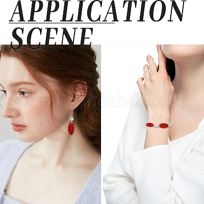 30 шт. резные бусины из киновари&nbsp;CARL-YW0001-01-1