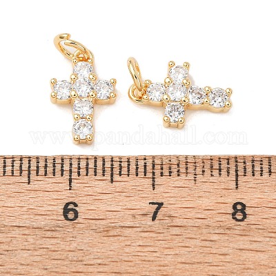 Латунные микро проложить кубического циркония подвески KK-A279-08G-1