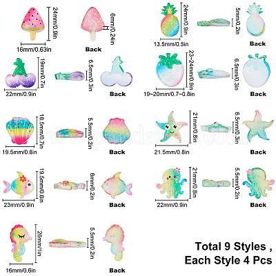 Кабошоны из смолы CRES-SC0001-37-1