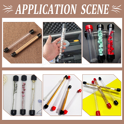 Прозрачные контейнеры для пластиковых шариков из ПВХ AJEW-WH0460-071A-1