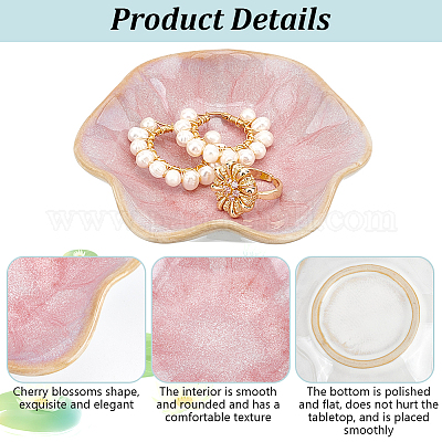 2 шт. 2-х цветная фарфоровая тарелка для украшений AJEW-PH0011-91-1