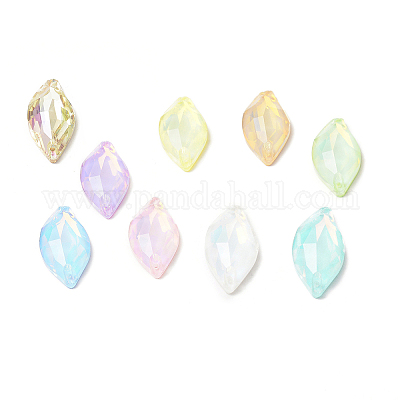 Эффект мокко форма листа пришить на стразах GLAA-A024-02-1