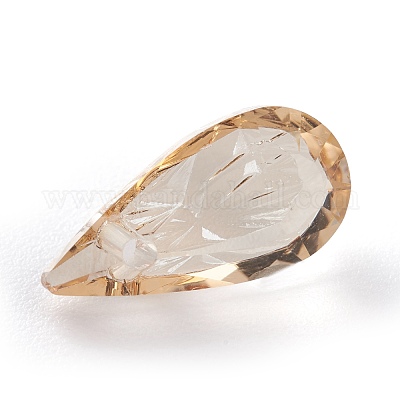 Подвески из тисненого стекла со стразами GLAA-J101-06A-001GS-1