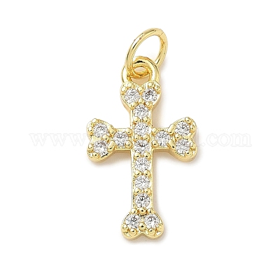 Латунные микро проложить кубического циркония подвески KK-I379-13G-01-1