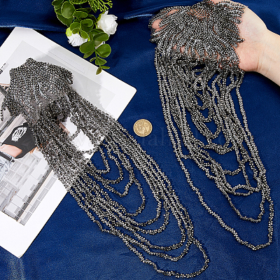 2 шт. эполеты с кисточками из смоляных бусин FIND-FH0016-57A-1