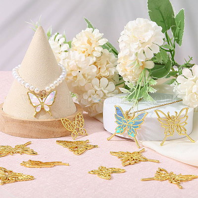 5 стиль бабочка цинковый сплав открытый ободок подвески FIND-CA0009-52G-1