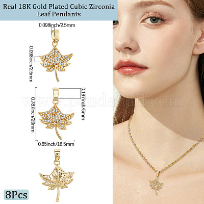 8шт латунные подвески с микропаве и кубическим цирконием FIND-BBC0004-29A-1