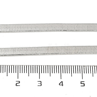 4 мм стойка покрытие латунь плоская змейка цепи ожерелья для женщин мужчин MAK-L044-14P-1