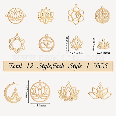 12 шт. 12 подвески из нержавеющей стали 201 STAS-SZ0002-48G-1