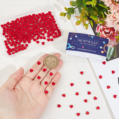 4 нити окрашенных синтетических бирюзовых бусин в форме сердца G-SC0002-61B-1