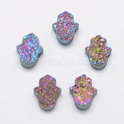 Hamsa рука druzy кристалл бисер G-F535-46H-1