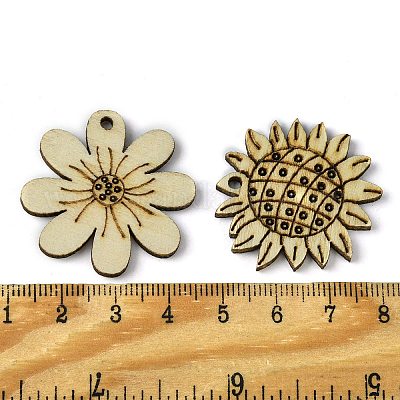 100 шт. деревянные подвески X1-WOOD-G020-10-1