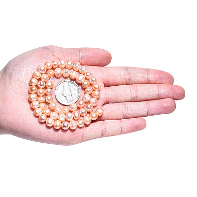 Нити из натурального культивированного пресноводного жемчуга PEAR-N013-06U-1