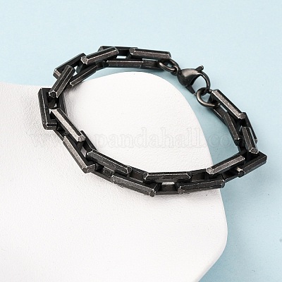 Браслеты-цепочки из нержавеющей стали 304 для мужчин и женщин BJEW-C124-01B-1