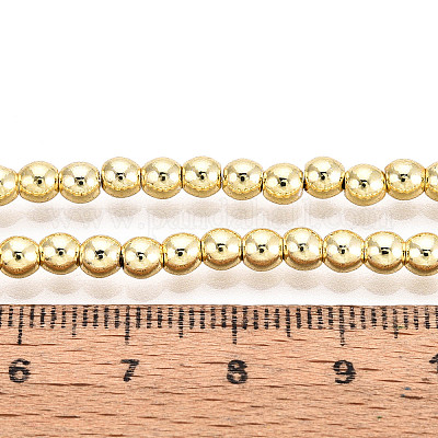 Гальванизировать немагнитных синтетический гематит бисер пряди G-L485-01C-G-1