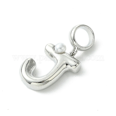 Покрытие стойки латунь с АБС-пластиком жемчуг европейские подвески KK-G501-02J-P-1