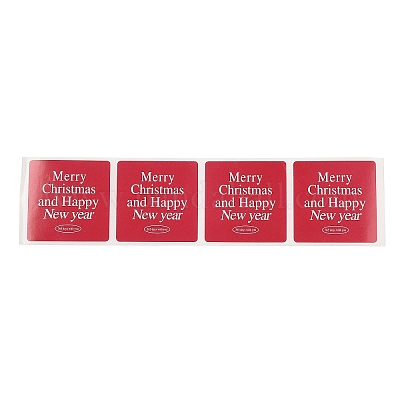 Рождественские тематические бумажные самоклеящиеся наклейки DIY-M070-08I-1