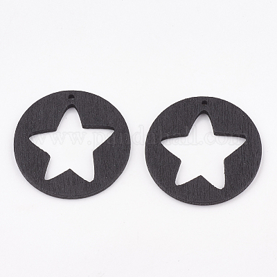 Подвески из пентаграммы из груши WOOD-T010-08A-1