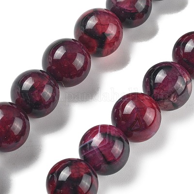 Природные многоцветные агат бисер пряди G-A261-B02-14mm-1