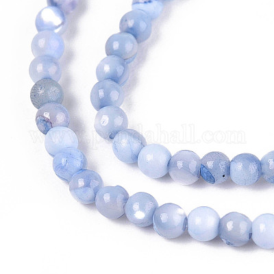 Нити бусин из окрашенных натуральных ракушек трохид/трохус SSHEL-T017-13A-1