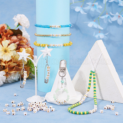 Непрозрачные акриловые бусины MACR-TAG0001-07G-1