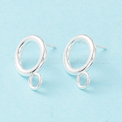 Фурнитура для сережек-гвоздиков из нержавеющей стали 304 X-STAS-P308-02A-S-1