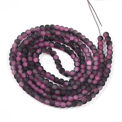 Стеклянные бусины кракле X1-GLAA-N009-4mm-09-1