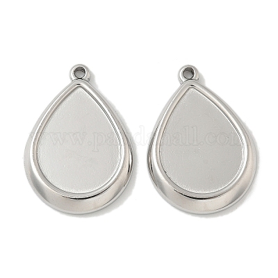 Оправы для подвесок из нержавеющей стали 304 в виде кабошонов STAS-D127-12P-1