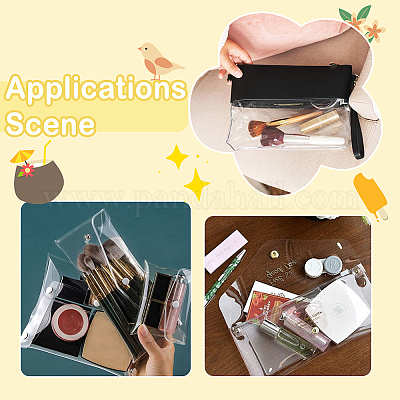 2 шт. портативная прозрачная сумка для кистей для макияжа из ПВХ&nbsp;MRMJ-SP0001-12B-1