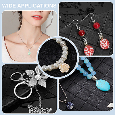 1 шт. 925 плоские клеевые скобы из стерлингового серебра STER-GA0001-30-1