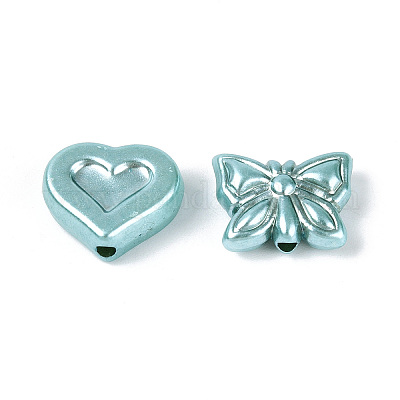 Перламутровые непрозрачные акриловые бусины OACR-T029-04F-1