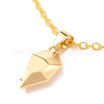 【H】ペンダントセット ラックメッキ合金ハートペンダントネックレスセット 磁気カップル
