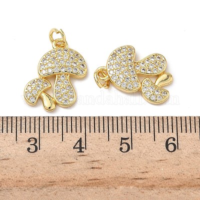 Латунные микро проложить кубического циркония подвески KK-H522-01F-G-1