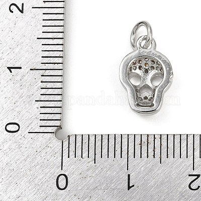 Латунные микропаве прозрачные подвески с фианитом KK-L231-08P-1