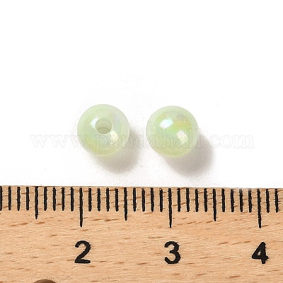 Непрозрачные акриловые бусины OACR-Z016-01B-04-1