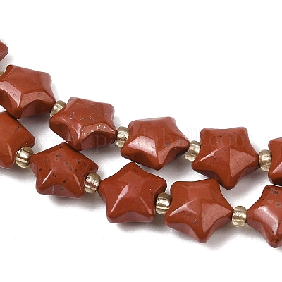 Натуральные красные яшмы бусы пряди G-Z080-A18-10mm-1