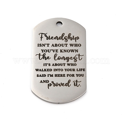 Подвески из нержавеющей стали 201 с защитой от потускнения STAS-R002-02P-14-1