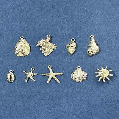 9 шт. 9 стиля подвески из сплава серии Ocean FIND-FS0003-31-1