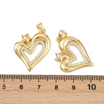 Латунные микро проложить кубического циркония подвески KK-C132-03I-G-1