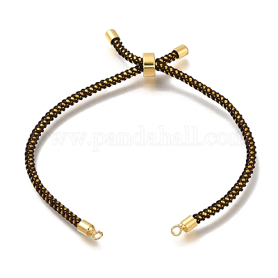 Изготовление браслета-слайдера из плетеного хлопкового шнура MAK-R001-01G-06-1